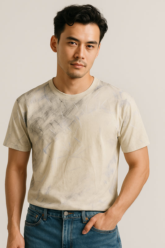JK44146/ CREAM T SHIRTS