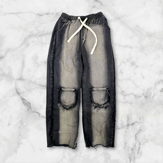 H8055/BLACK JEANS